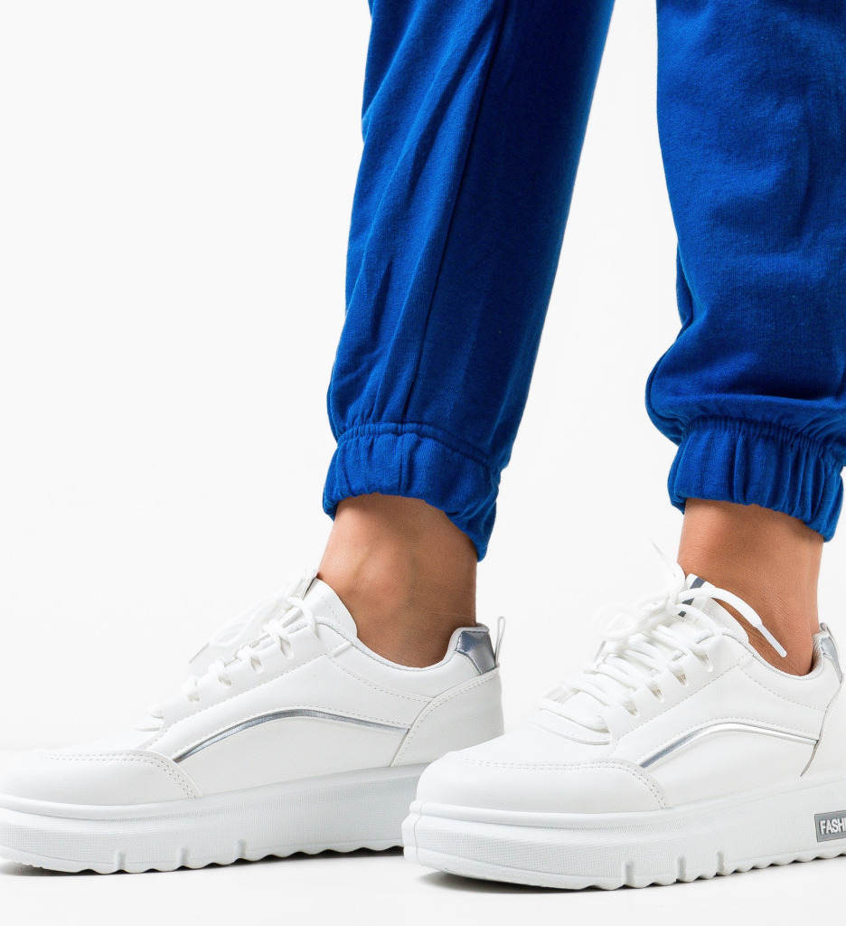 Sneakers Herman Argintii - Confort și Stil Urban - imagine 3