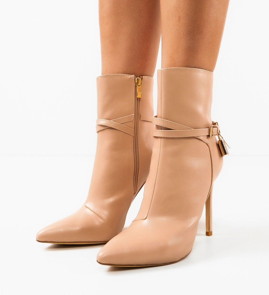 Botine dama Sharkbay Nude - Eleganță și Confort - imagine 4
