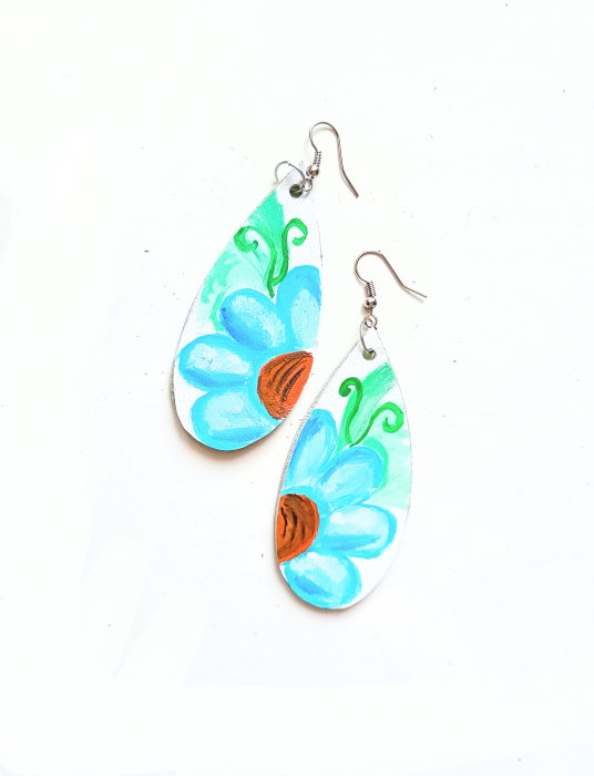 Cercei Teardrops Handmade Pictati Manual | Shopika