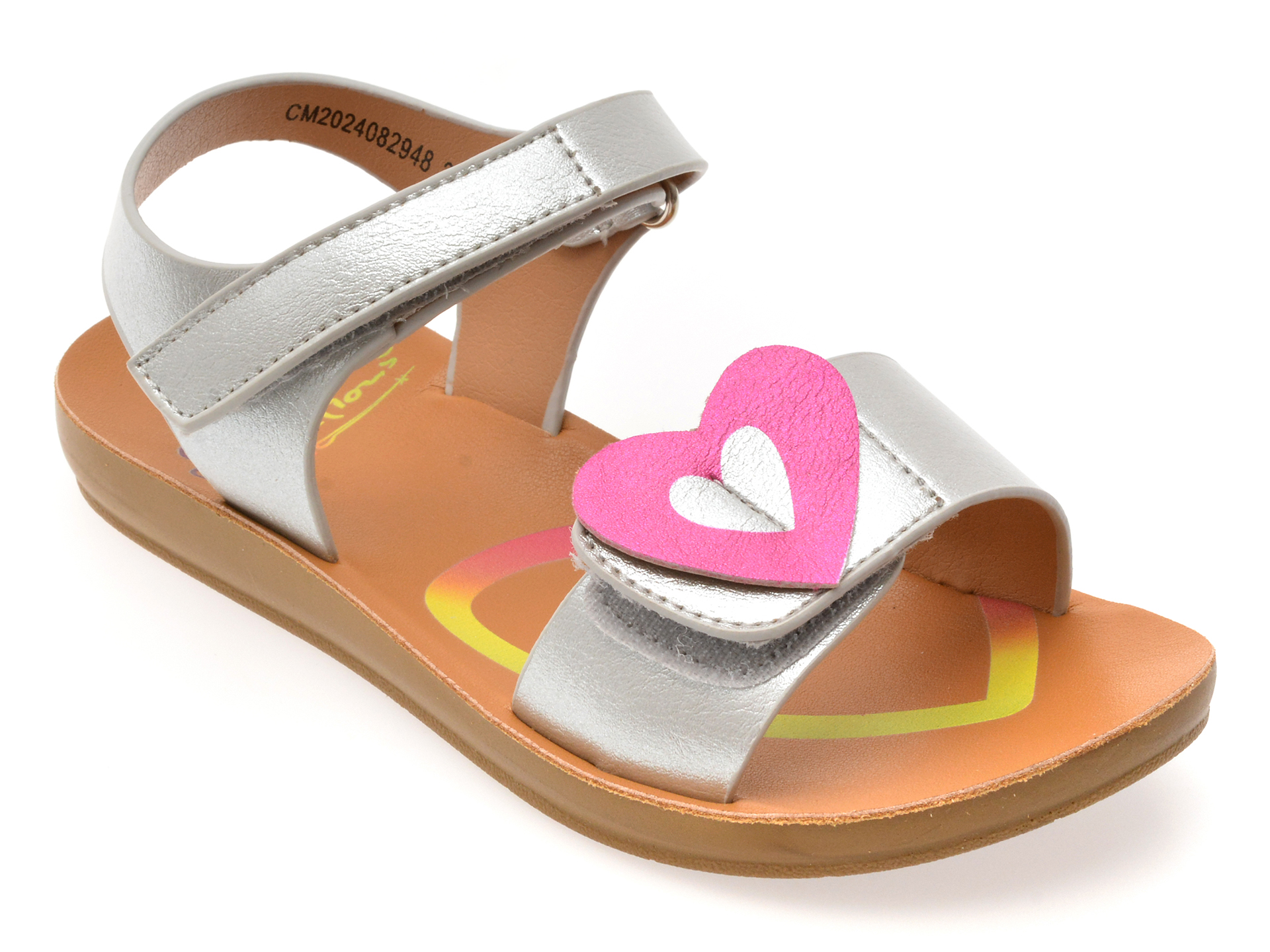 Sandale Selection Kids Argintii Piele Ecologica