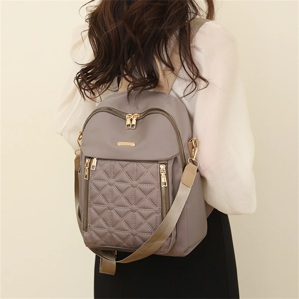 Rucsac de dama Delis Cybele GT2623 Bej, impermeabil - imagine 2