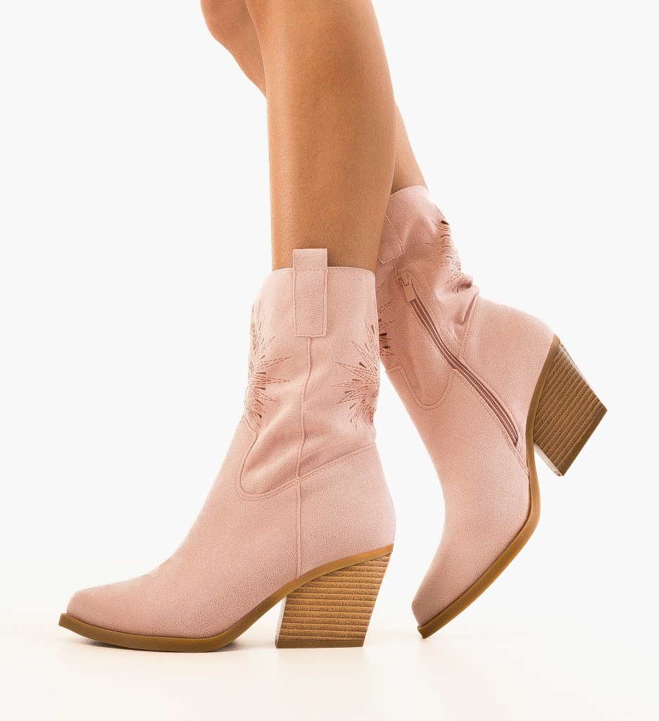 Botine Dama Iwan Roz - Eleganță și Stil - imagine 2