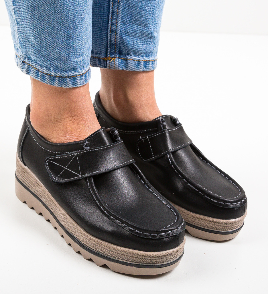 Pantofi Casual Straif Negri - Confort și Stil - imagine 3