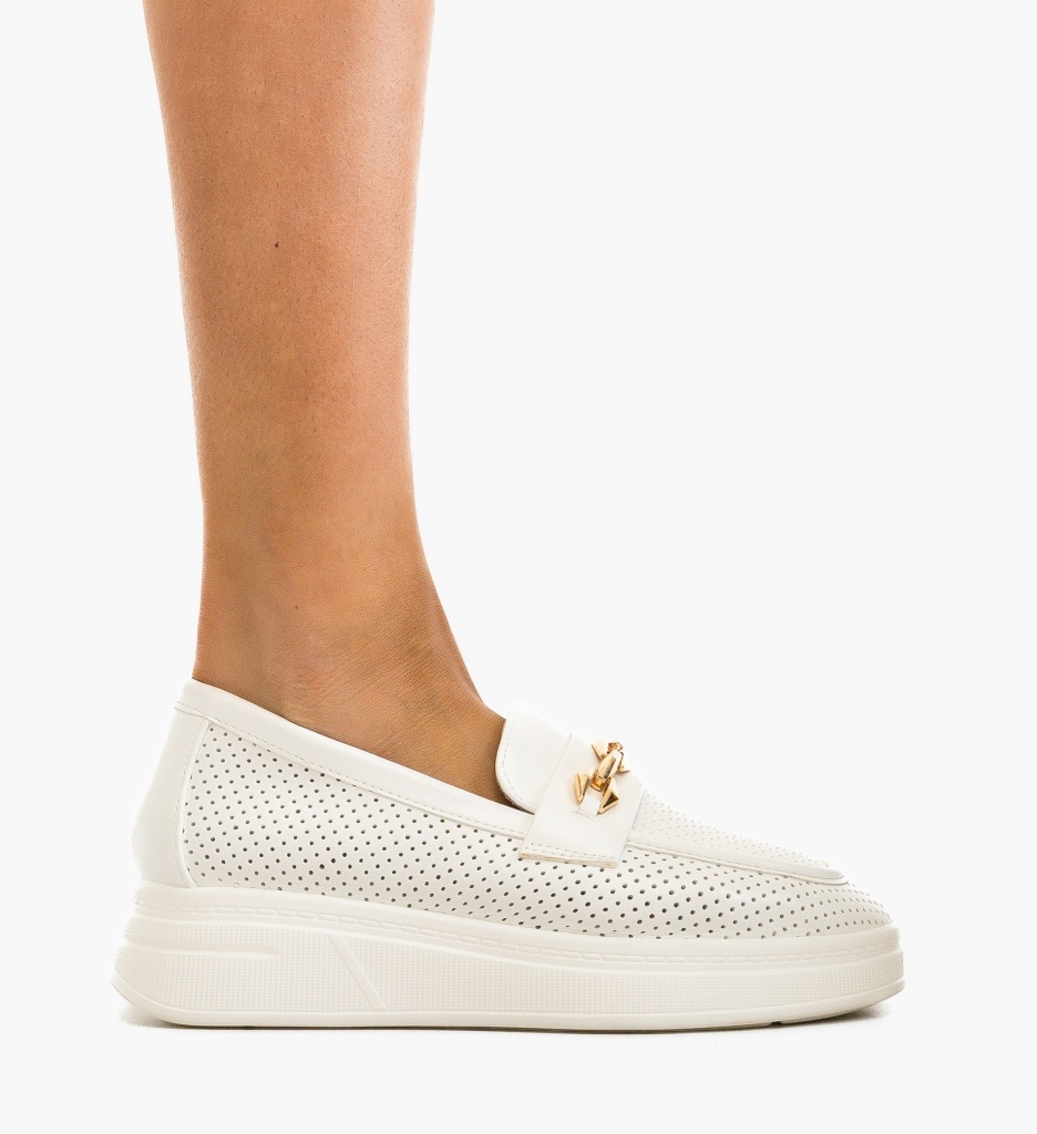 Pantofi Albi Casual Bobby - Versatilitate Zilnică - imagine 2