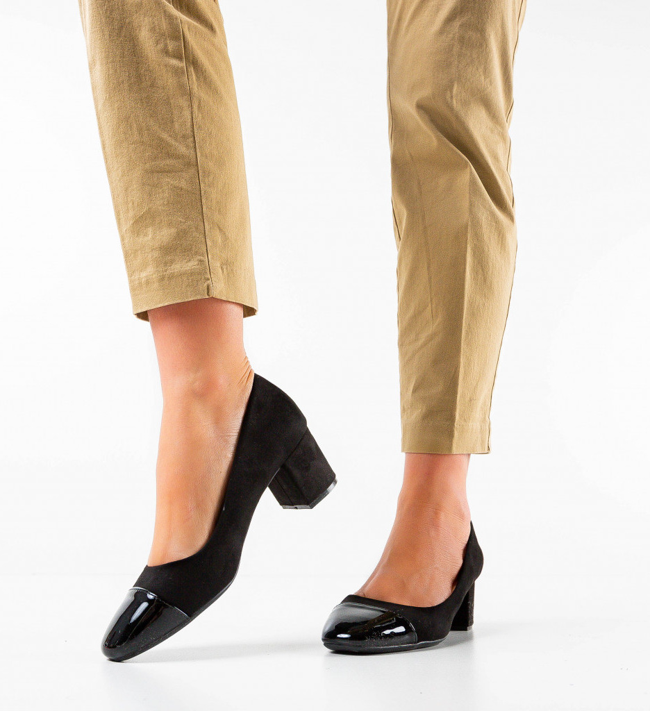 Pantofi Pofra Negri - Eleganță și Stil - imagine 3