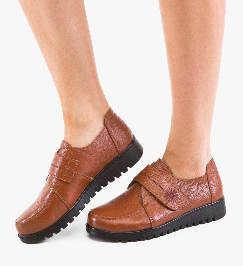 Pantofi Casual Marye Camel - Eleganță și Confort Zilnic - imagine 3