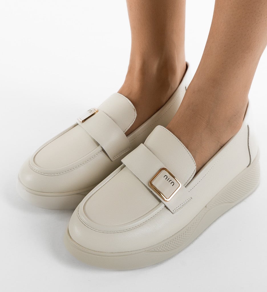 Pantofi Casual Dama Catlyn Bej | Confort și Stil - imagine 5