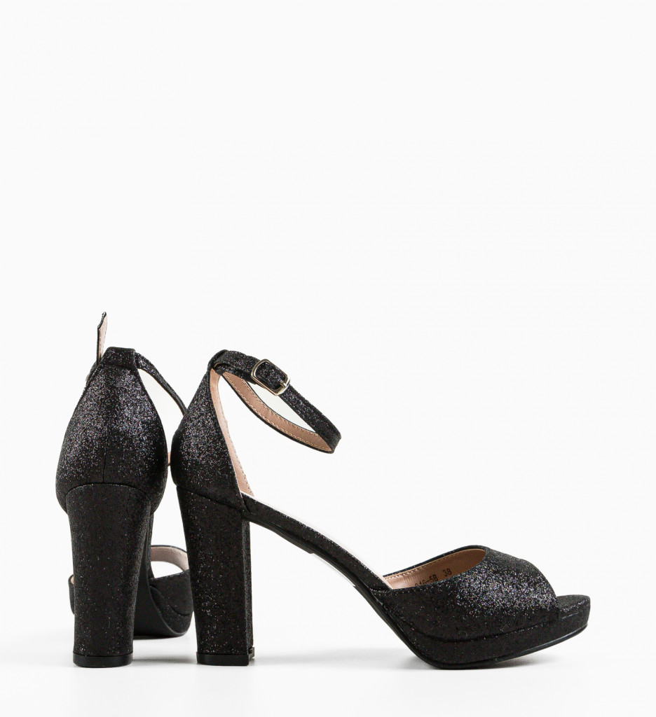 Sandale Heath Negre | Eleganță și Stil - imagine 6