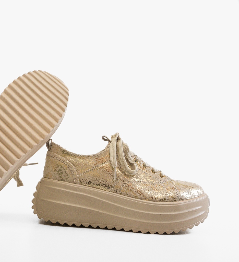 Myhos Pantofi Casual Bej | Confort Zilnic - imagine 3
