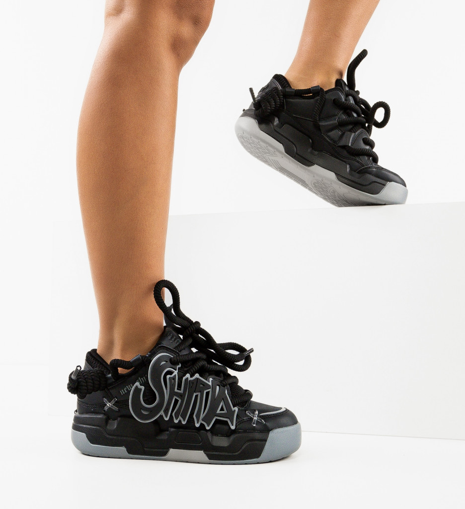 Sneakers Dama Shita Negri - Confort și Stil - imagine 2