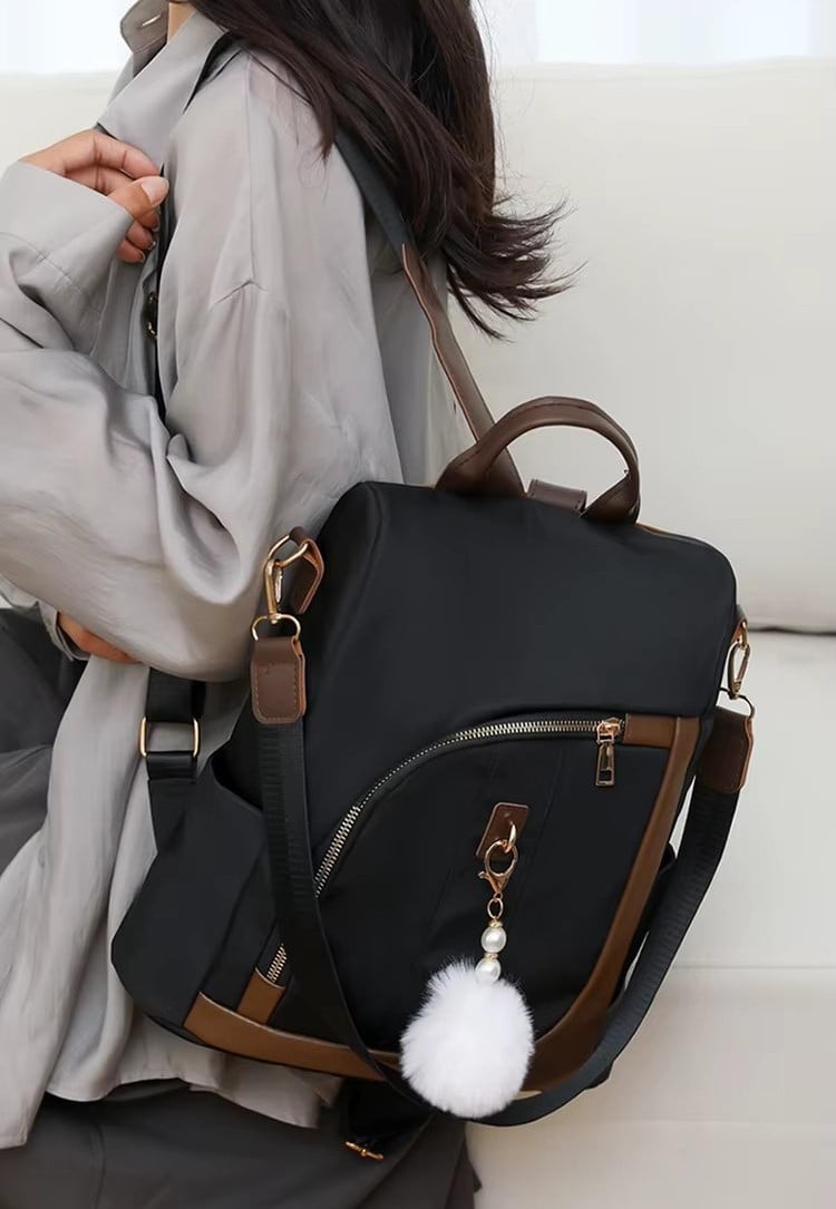Rucsac Dama Picadili Ophelina Antifurt Negru - imagine 3