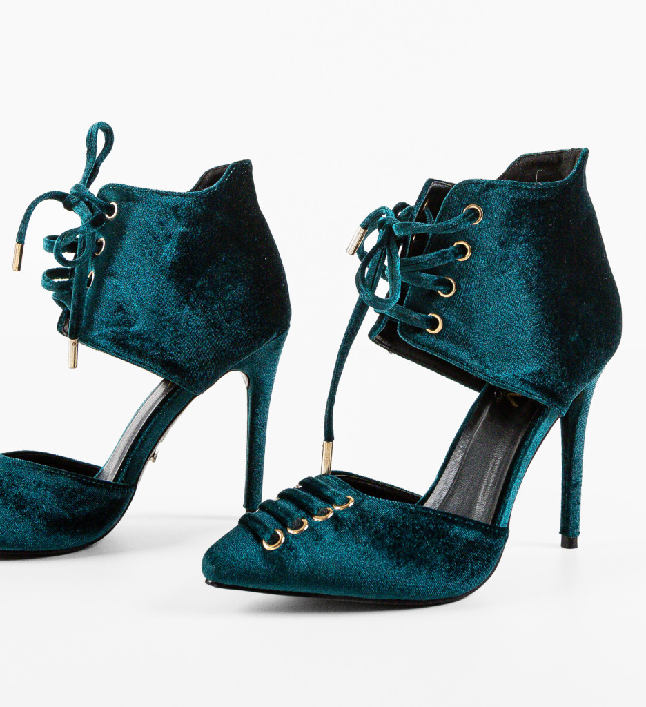 Pantofi Dama Verzi cu Toc - Stil și Eleganță - imagine 9