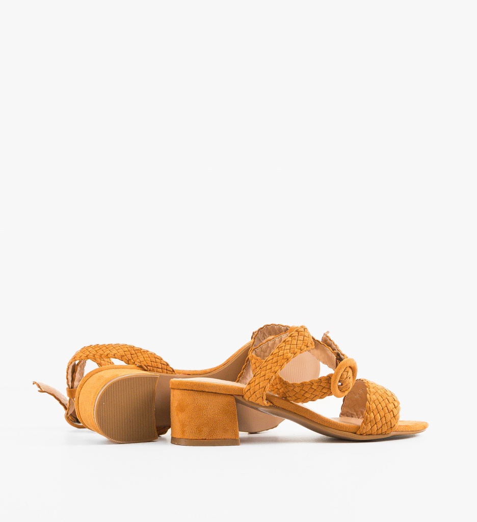 Sandale cu Toc Jarvis Camel - Eleganță și Stil - imagine 4