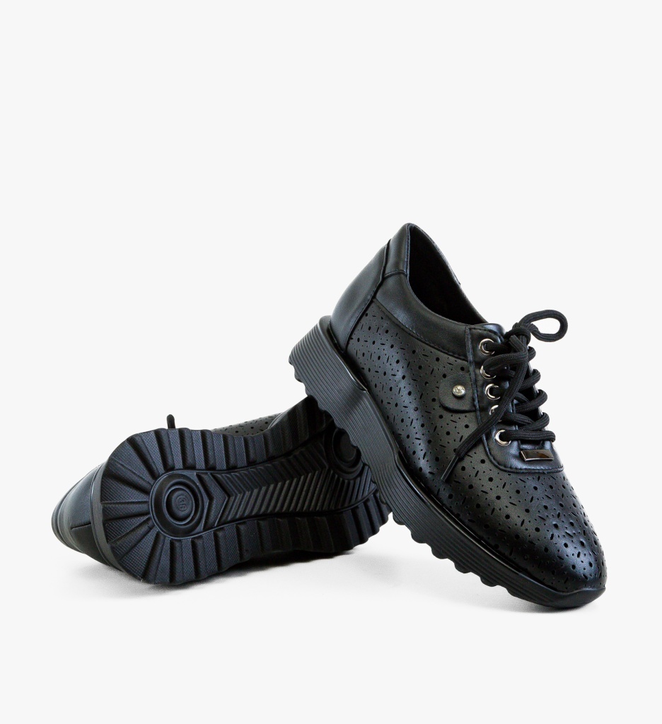 Sneakers Dama Lammer Negri – Confort Stilat - imagine 2