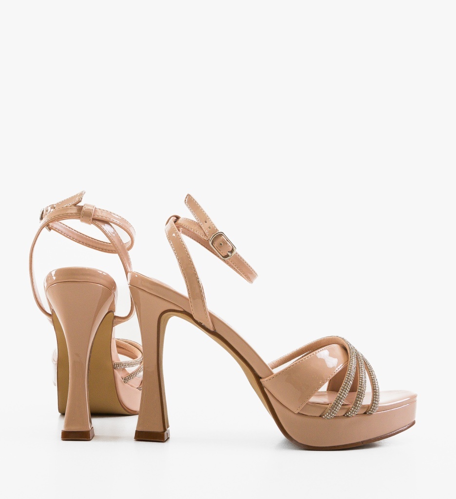 Sandale cu Toc Menty Nude - Eleganță și Stil - imagine 4