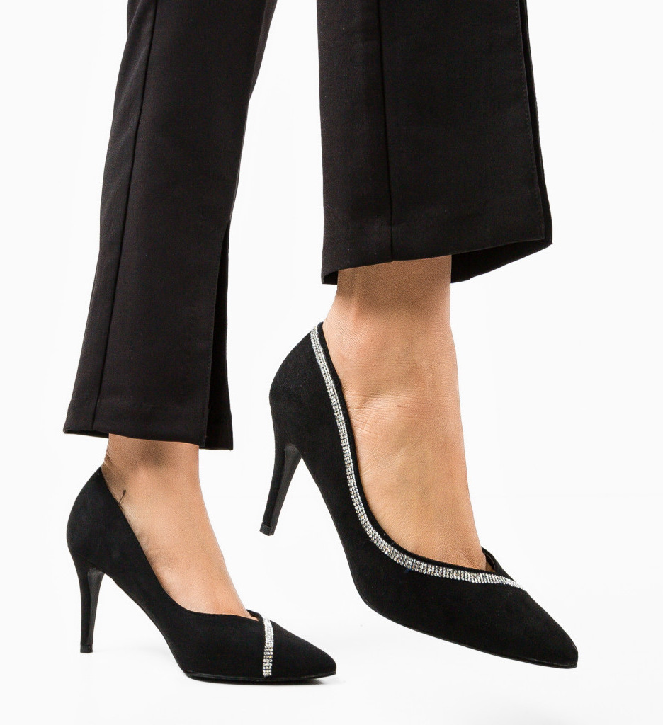 Pantofi Kyle Negri cu Toc - Eleganță Asigurată - imagine 5
