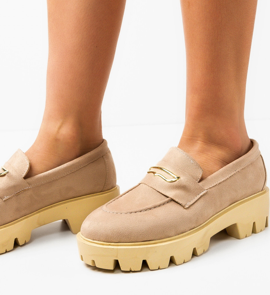 Pantofi Casual Beikrols Bej - Confort și Stil - imagine 4