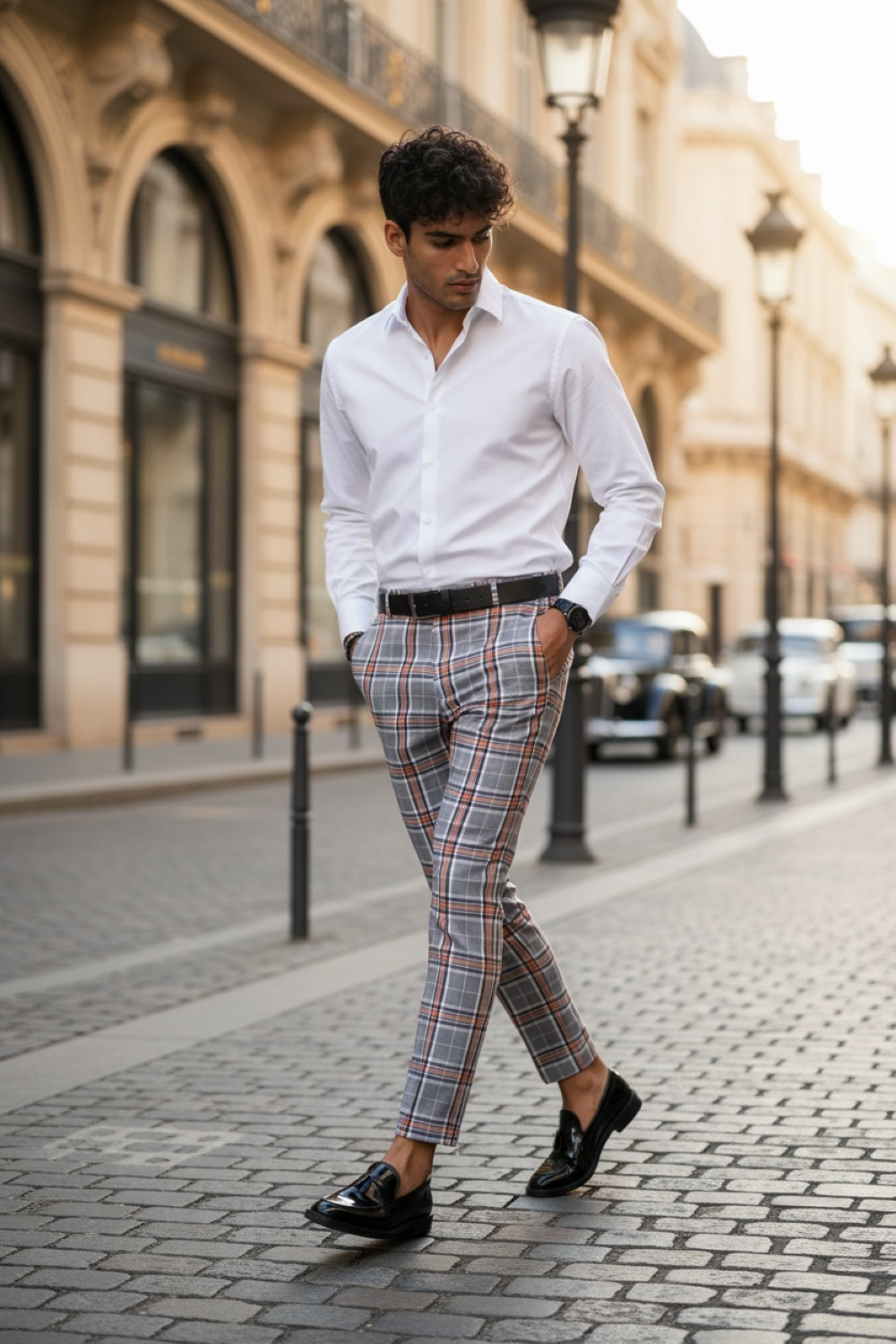 Pantaloni Barbati Eleganti in Carouri B1889 - imagine 2