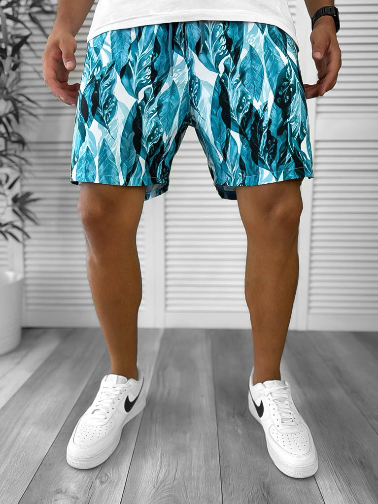 Sort baie casual bleu barbati