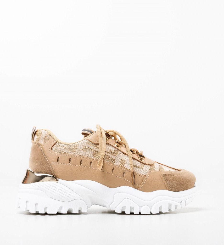 Sneakers Dama Huff Khaki | Confort & Stil - imagine 5