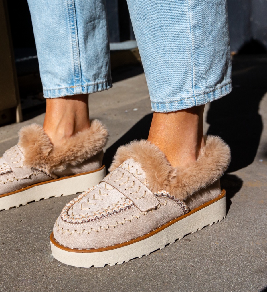 Pantofi Casual Chunky Bej - Confort & Stil - imagine 5