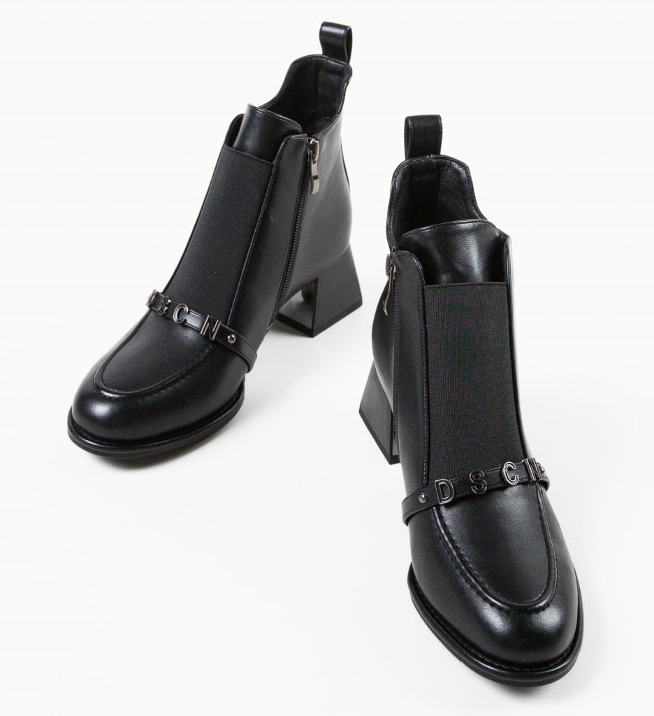 Botine Dama Myouy Negre - Eleganță și Confort - imagine 7