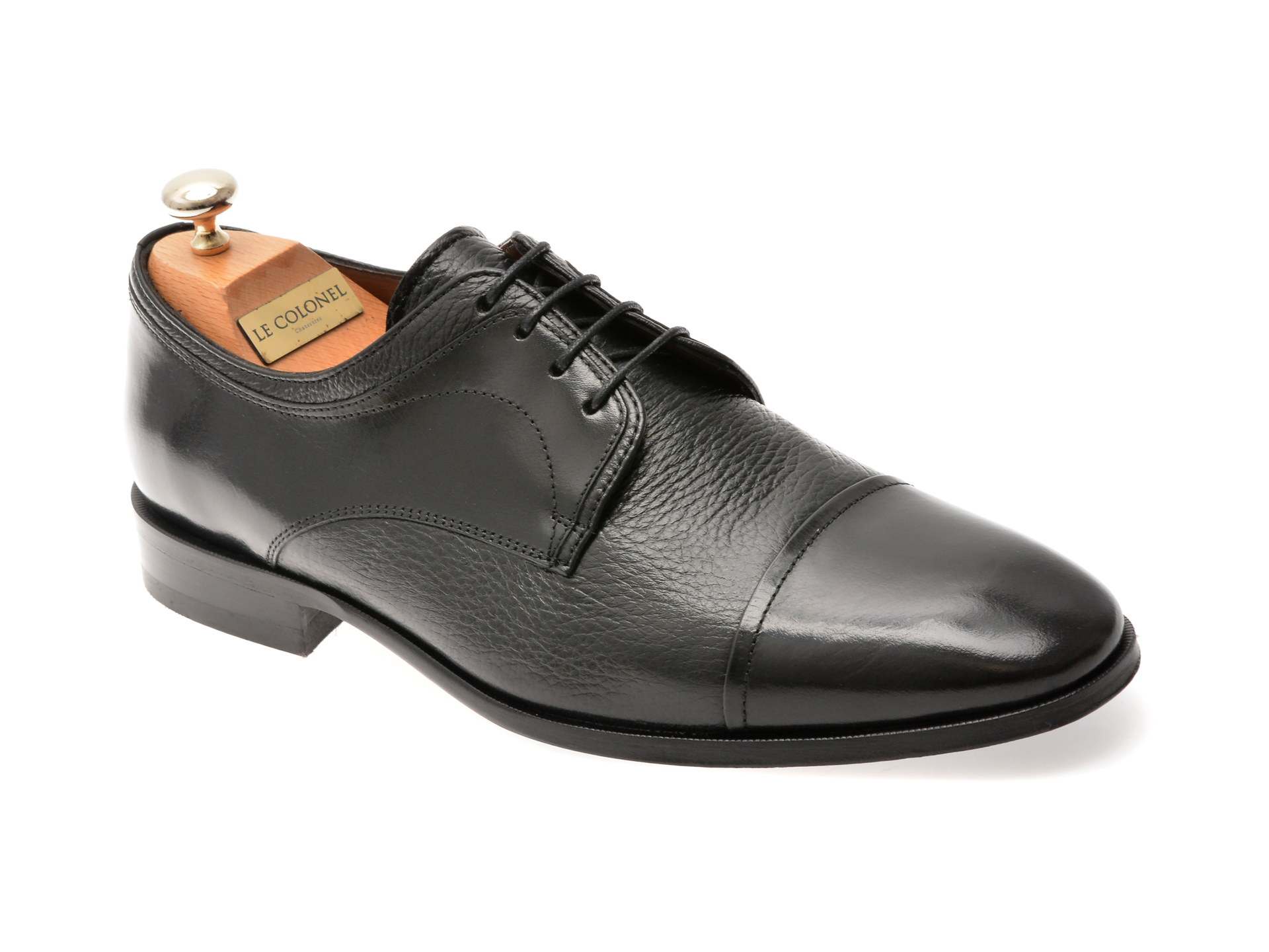 Pantofi Le Colonel negri din piele naturală