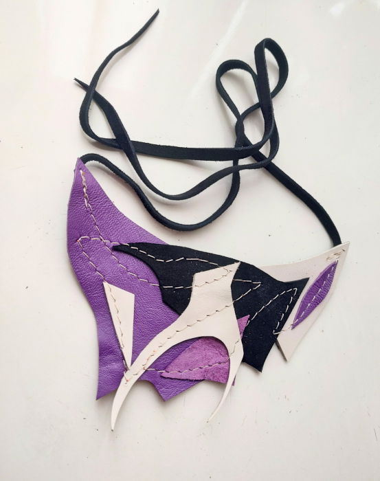 Colier Asimetric Piele Shopika | Stil Unic