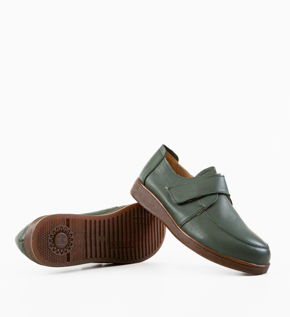 Pantofi Casual Confort | Model Grig-Verde - imagine 6