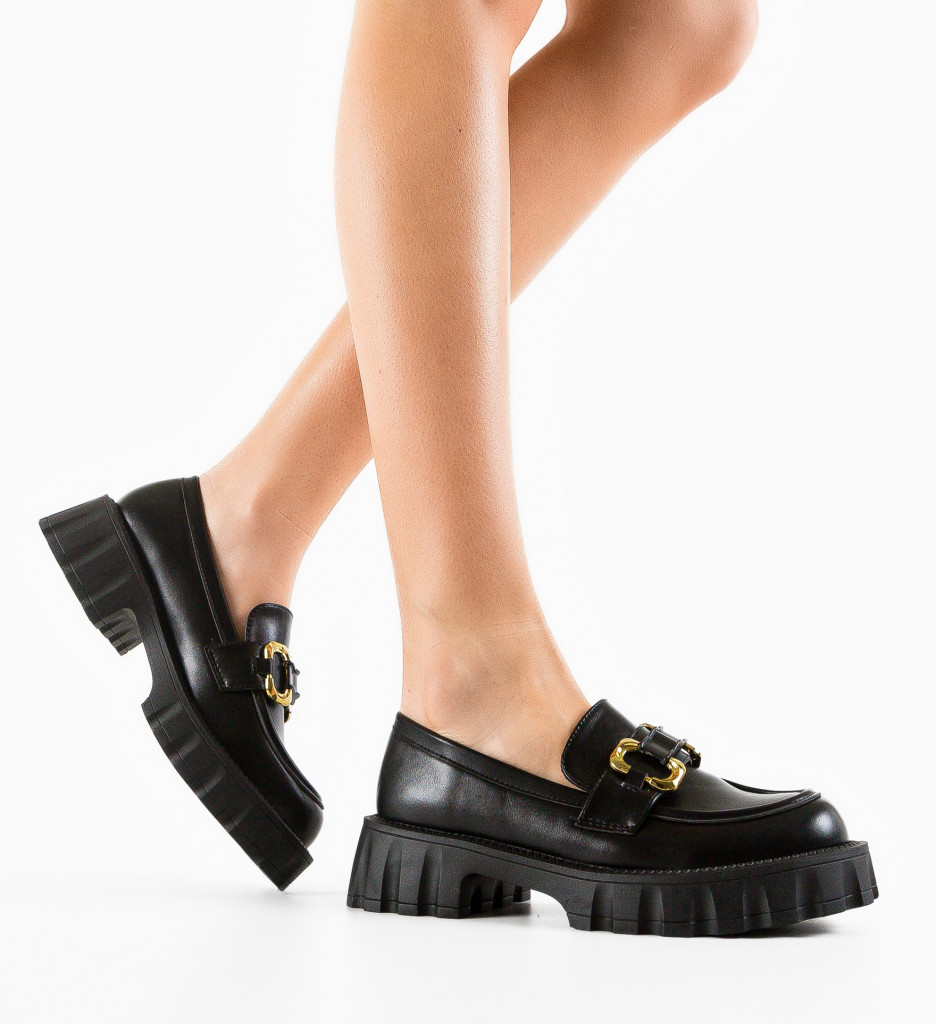 Pantofi Casual Gully Negri - Confort și Stil - imagine 2