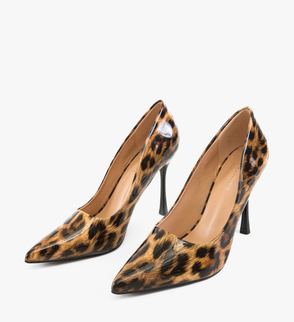 Pantofi dama Paple Print eleganți - imagine 5