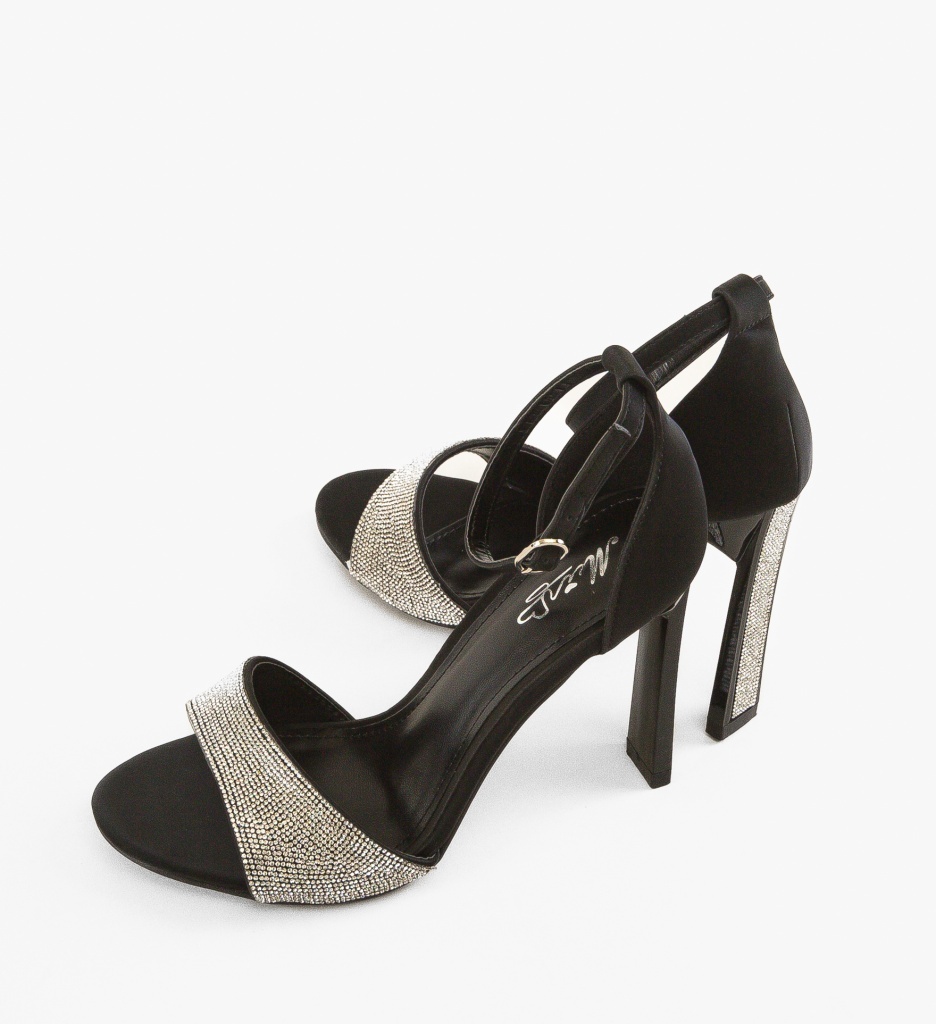Sandale cu toc Valenta Negre - Eleganță maximă - imagine 5