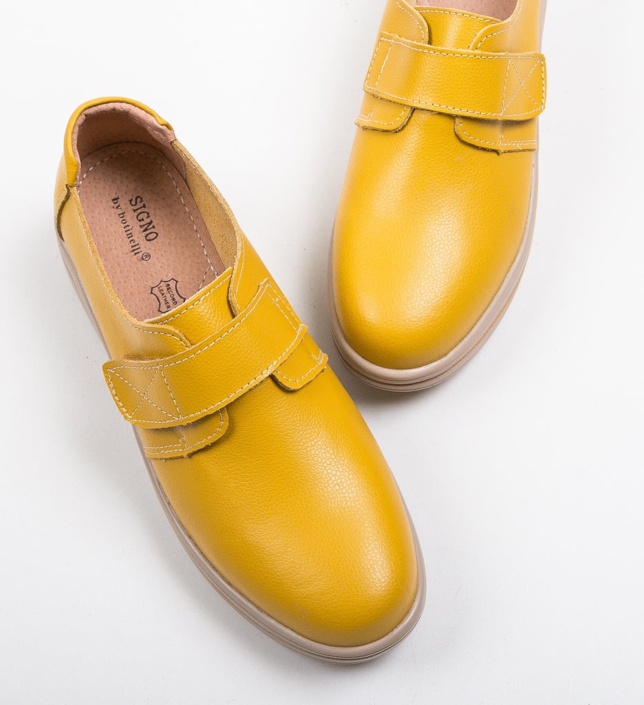 Pantofi Onionte Galbeni | Stil Casual Confortabil - imagine 5
