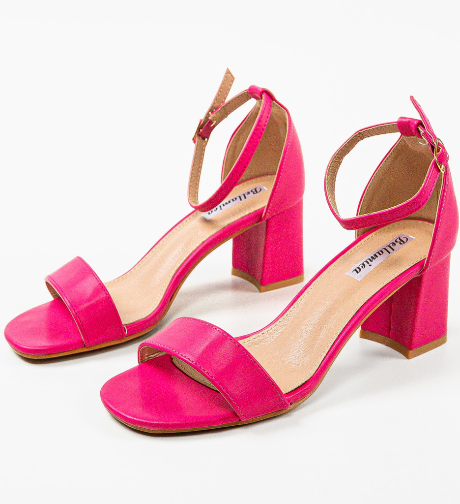 Sandale Toc Ffion Fuchsia - Eleganță Garantată - imagine 5