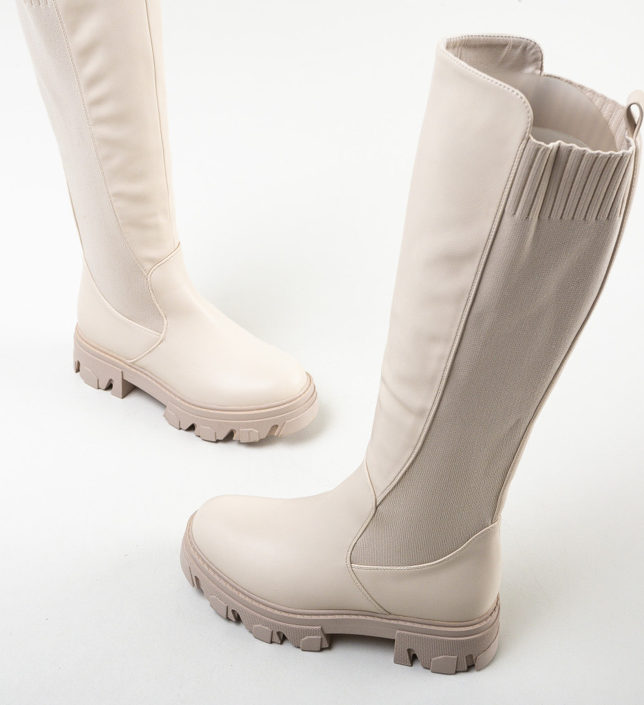 Cizme Dama Ristea Bej | Eleganță și Confort - imagine 6