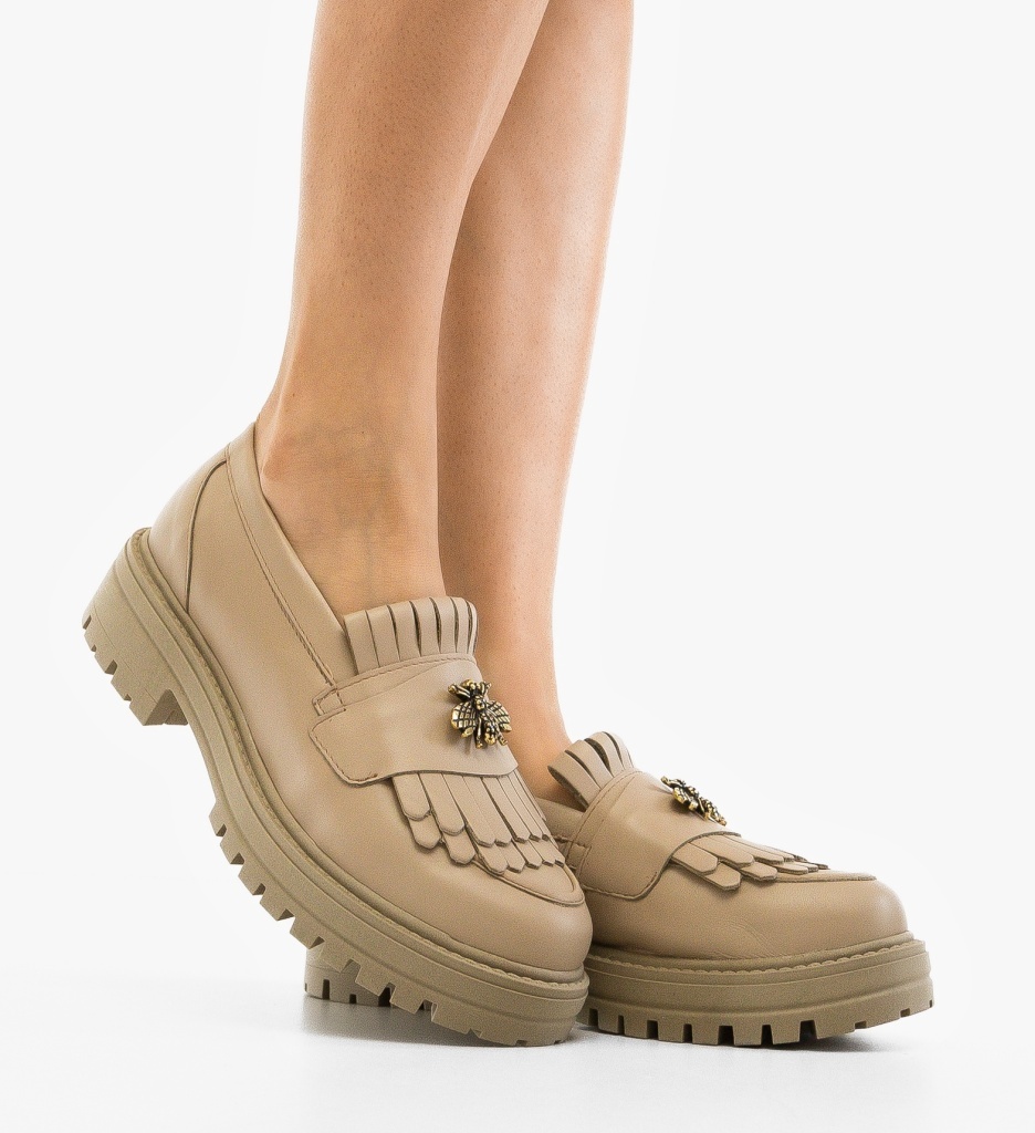 Pantofi Casual Dama Zenin Bej | Confort și Eleganță - imagine 7