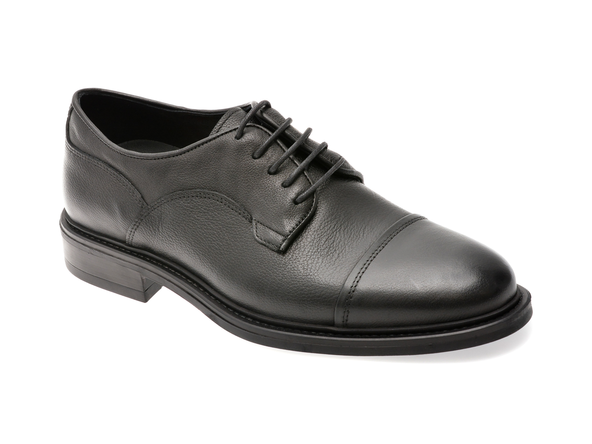 Pantofi eleganți OTTER negri din piele naturală