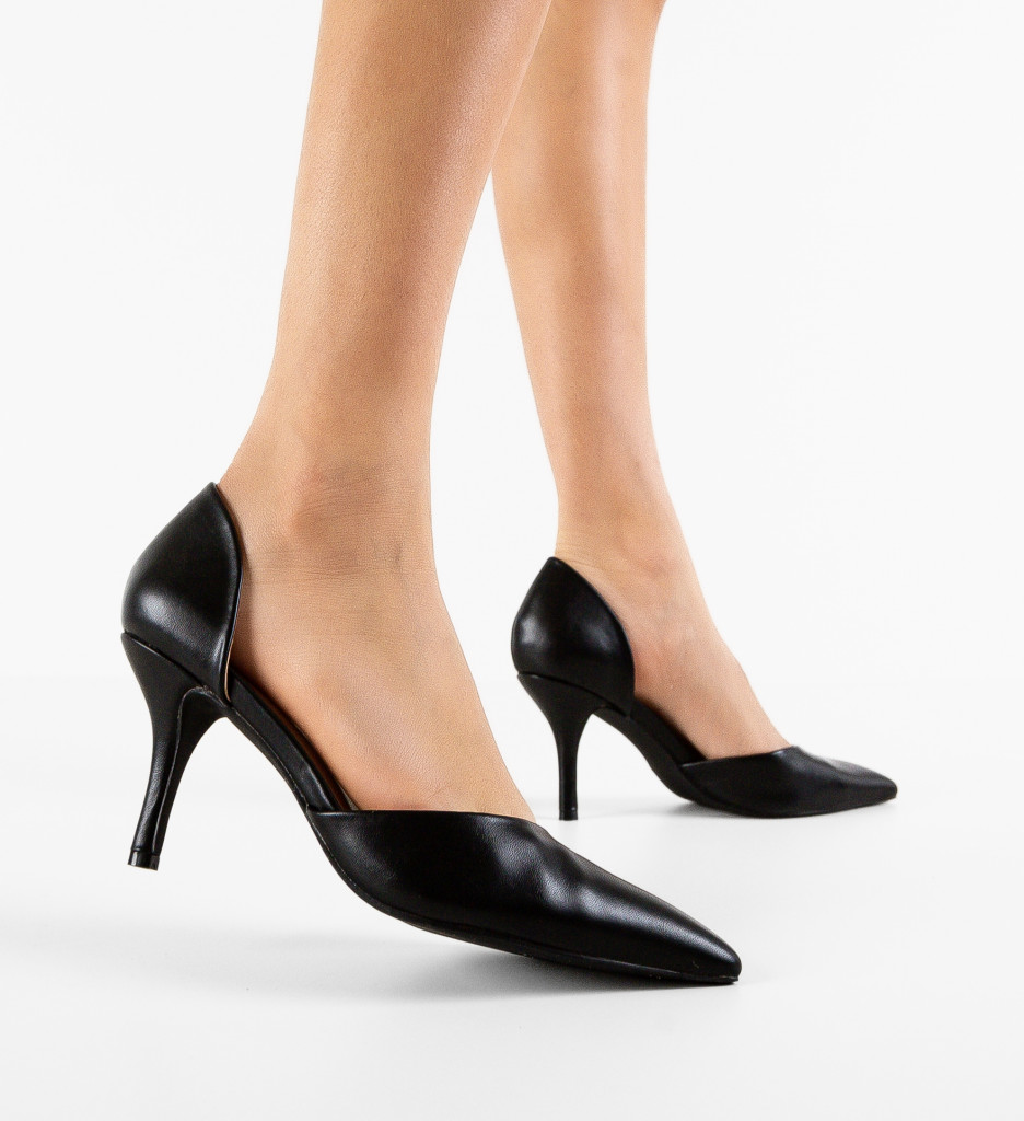 Pantofi Neshan Negri - Eleganță și Stil - imagine 3