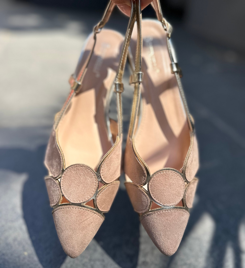 Pantofi dama Xquenda Bej cu toc elegant - imagine 2