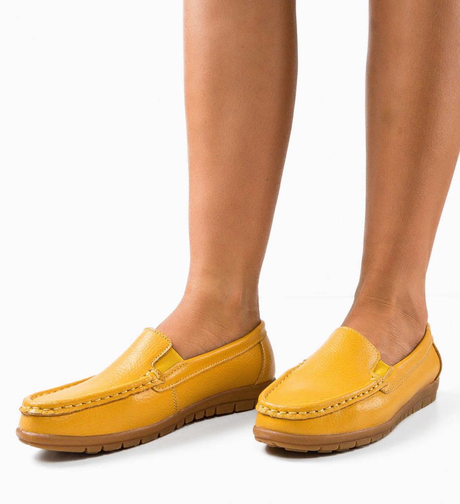 Pantofi Casual Kives Camel | Confort & Stil - imagine 2