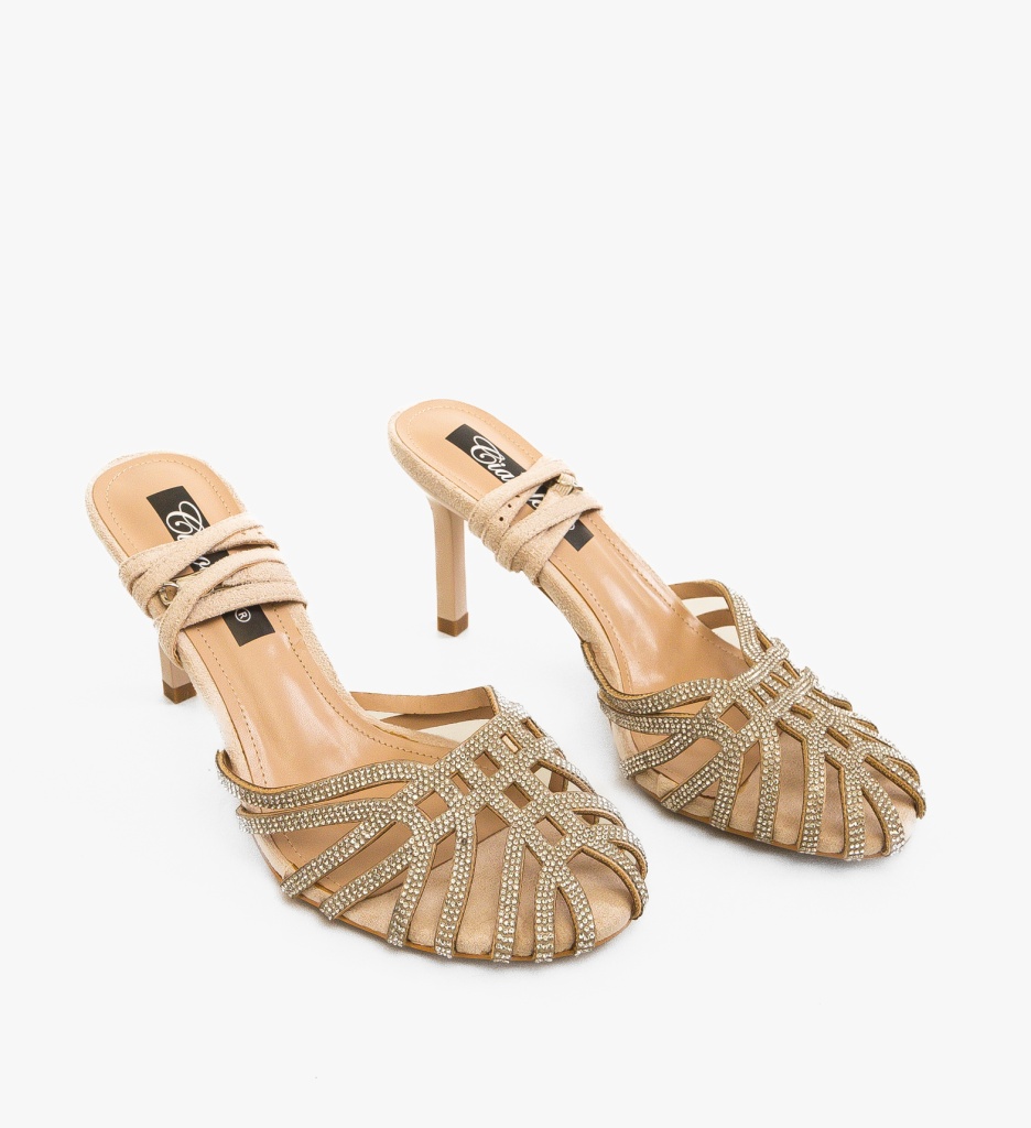 Sandale cu toc Bej - Eleganță și Stil - imagine 3