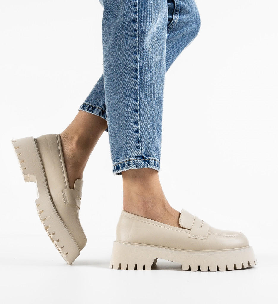 Pantofi Casual Dama Antonio Bej | Confort și Stil - imagine 4