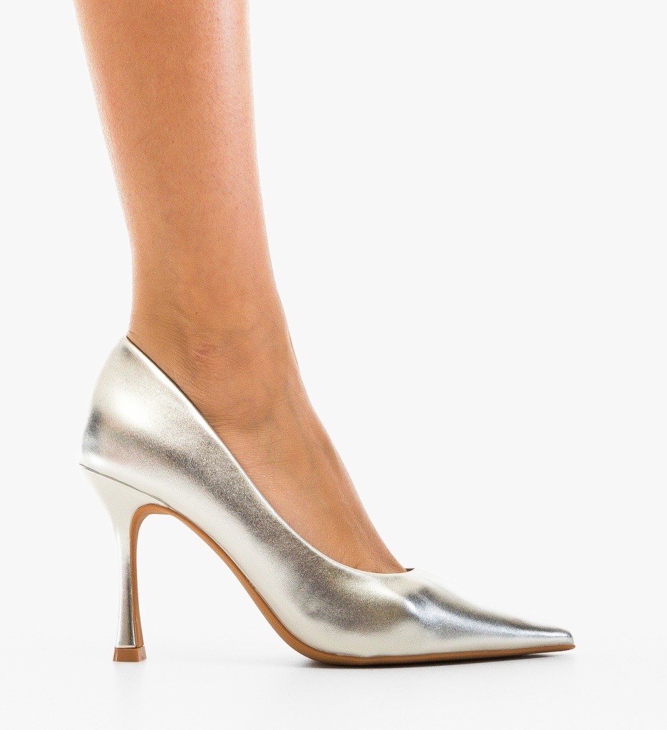 Pantofi Stiletto Argintii | Eleganță și Stil Feminin - imagine 4