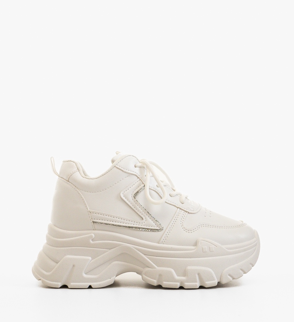 Sneakers Dama Kalai Albi - Confort și Stil Urban - imagine 6