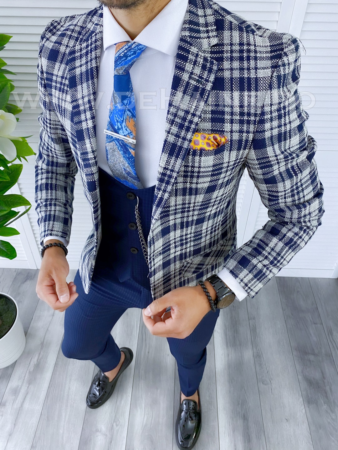 Sacou Barbati Carouri Slim Fit pentru Evenimente