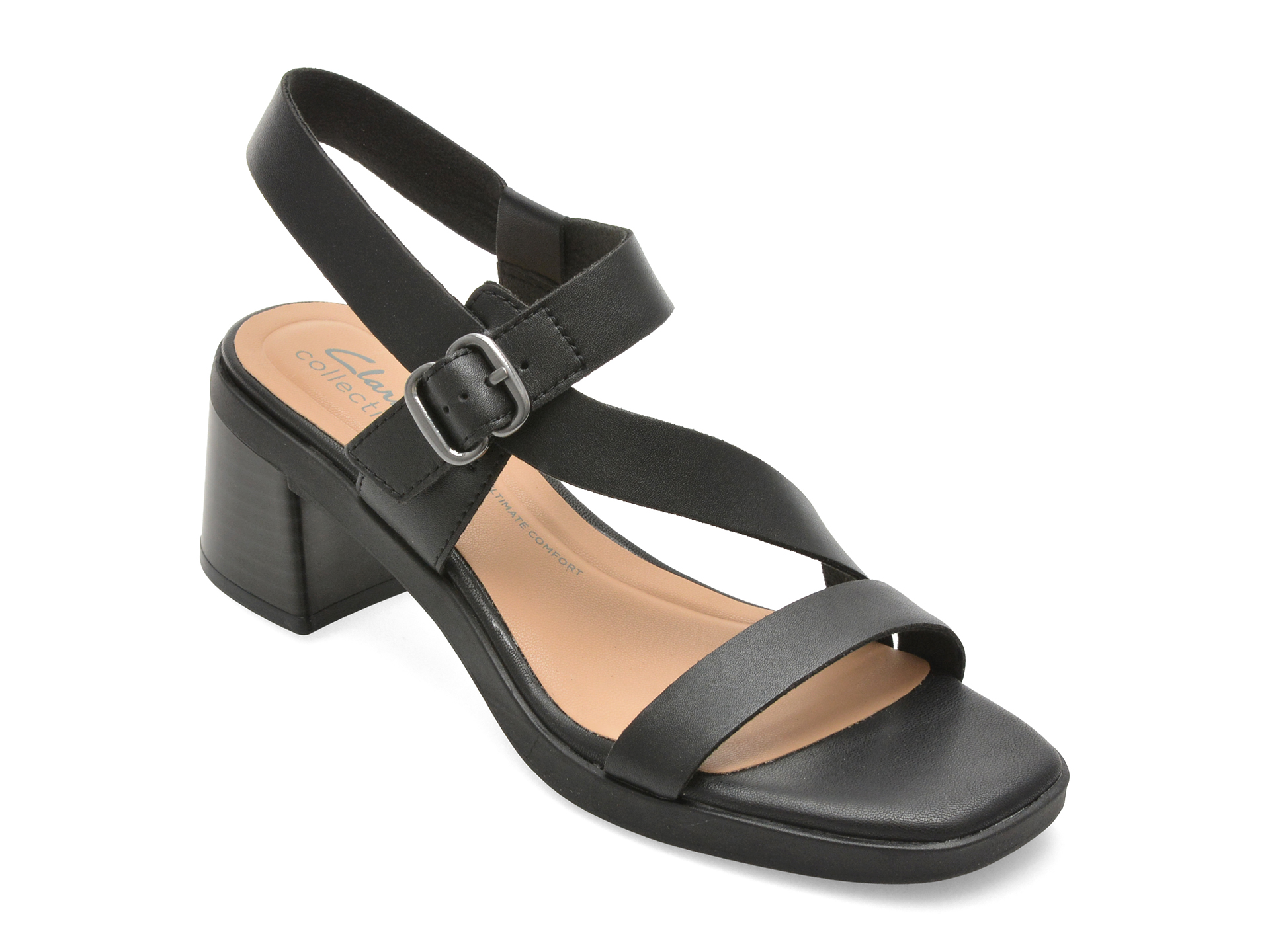 Sandale Clarks JAYLAN SOL Negre Piele Naturală
