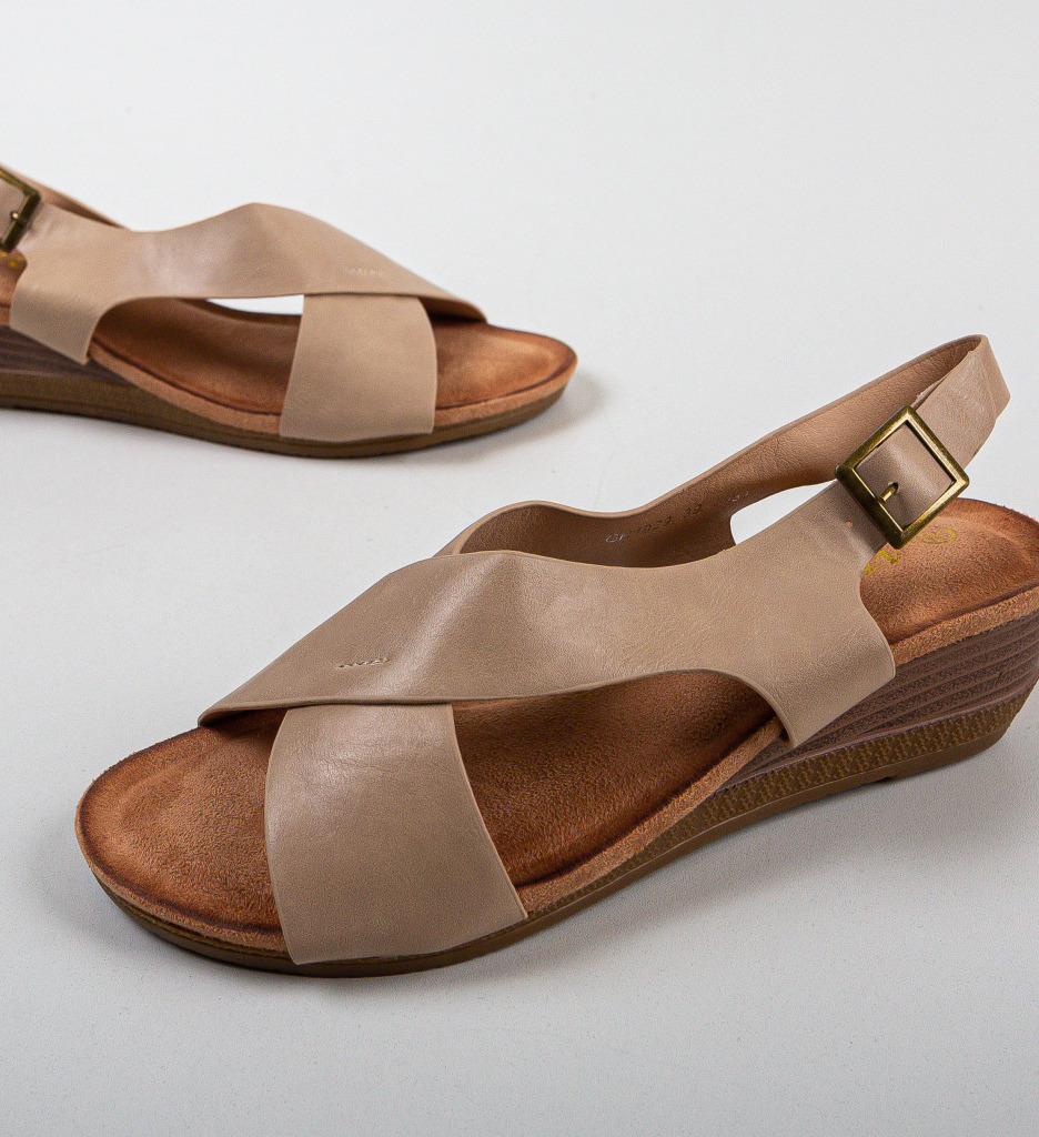 Platforme Dagol Bej | Sandale Elegante si Comode - imagine 7