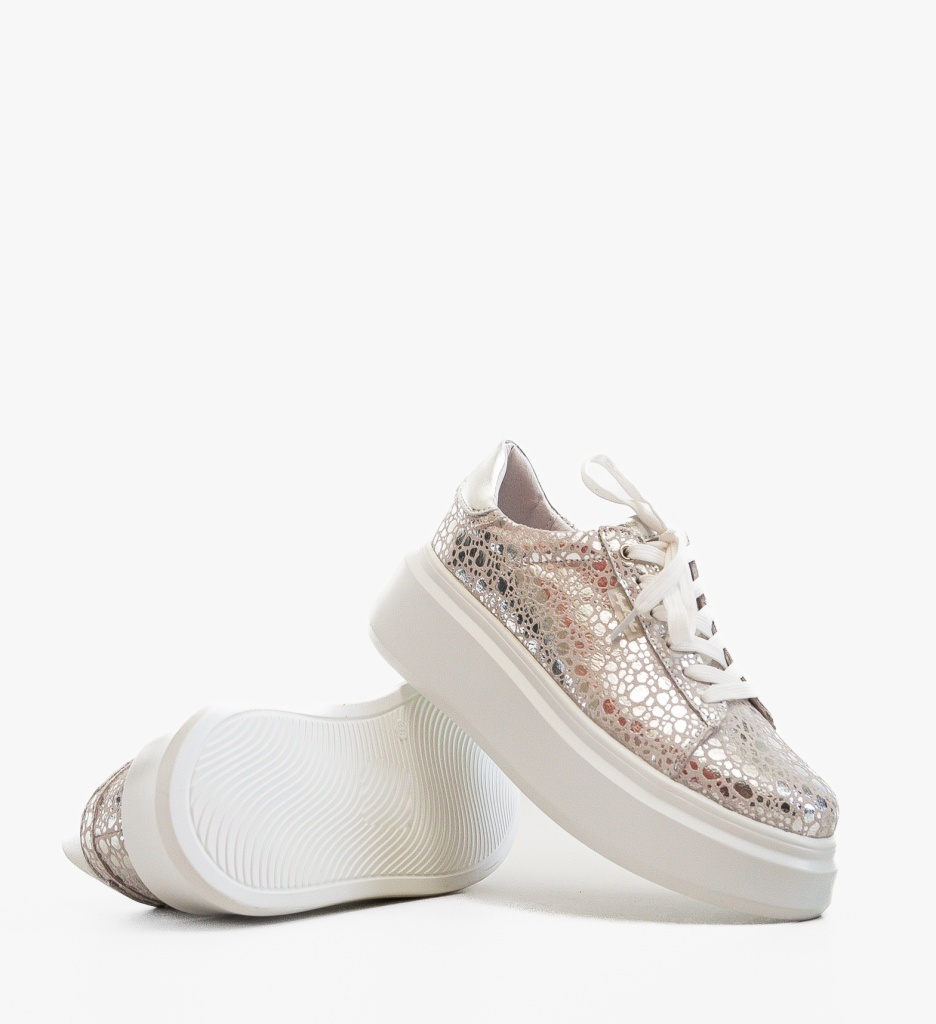 Pantofi Casual Ganey Argintii - Eleganță și Stil - imagine 7