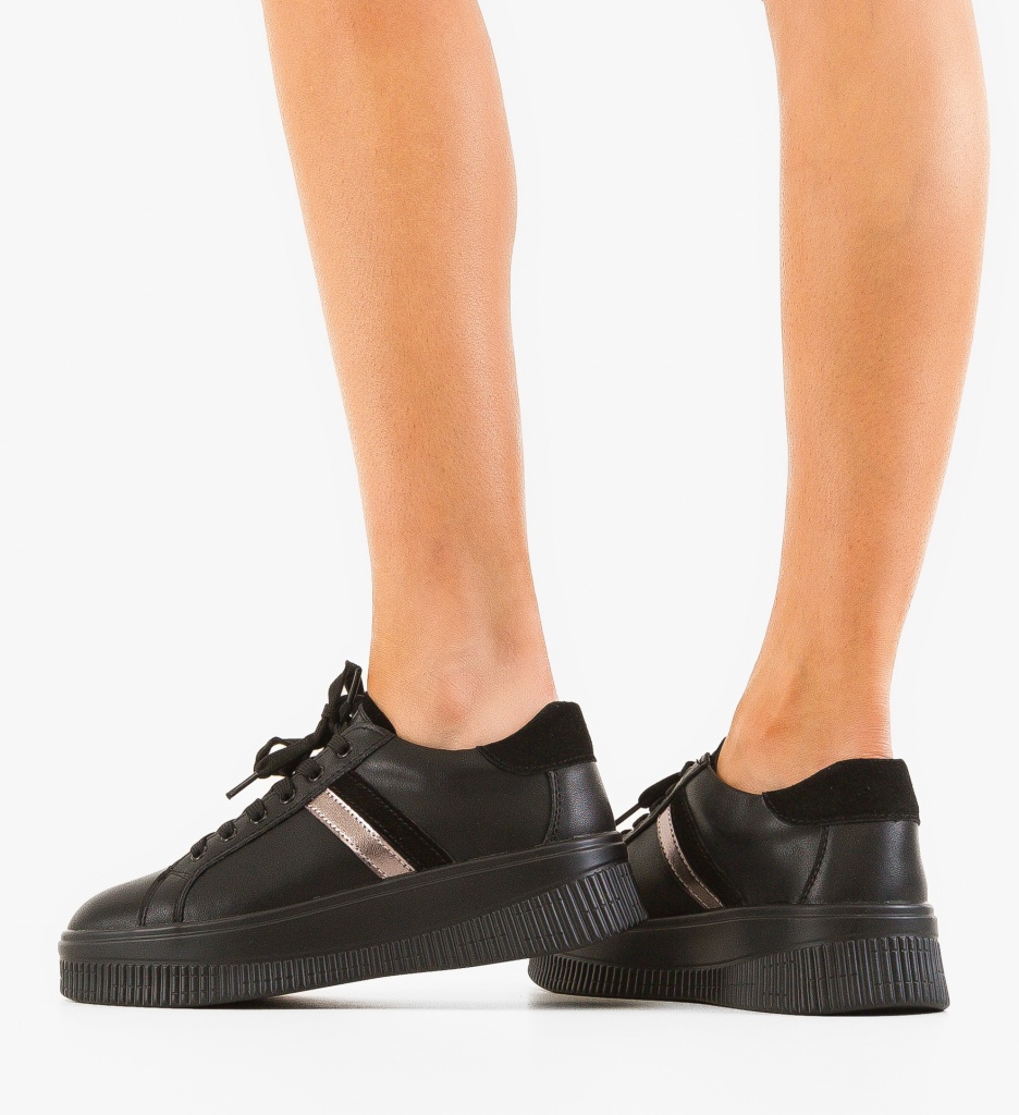 Sneakers Dama Wansa Negri - Confort și Stil - imagine 2