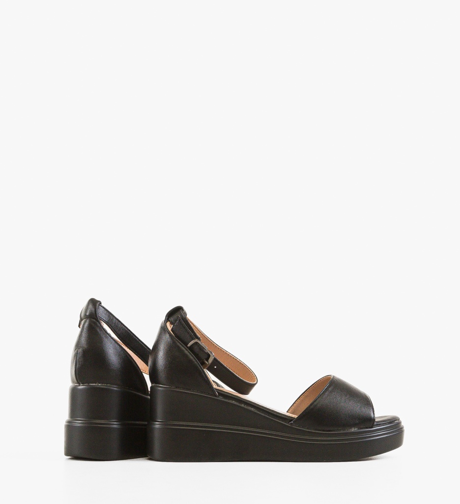 Sandale Platforme Honorus Negre | Eleganță și Confort - imagine 9